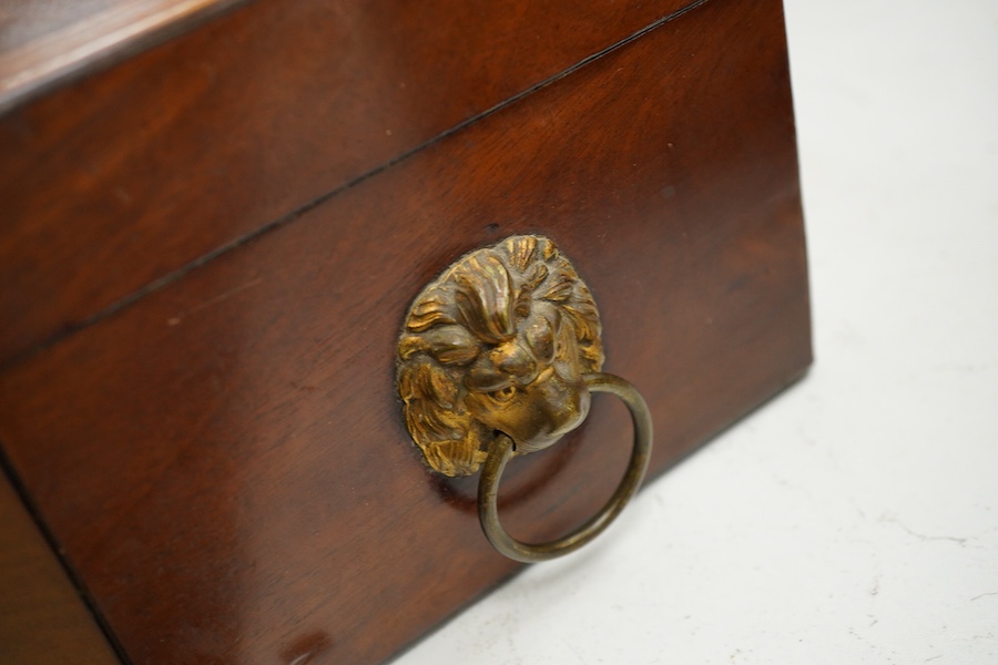 A George III octagonal work box, with various sewing accessories, a candle box and a burr walnut box, largest 35cm wide